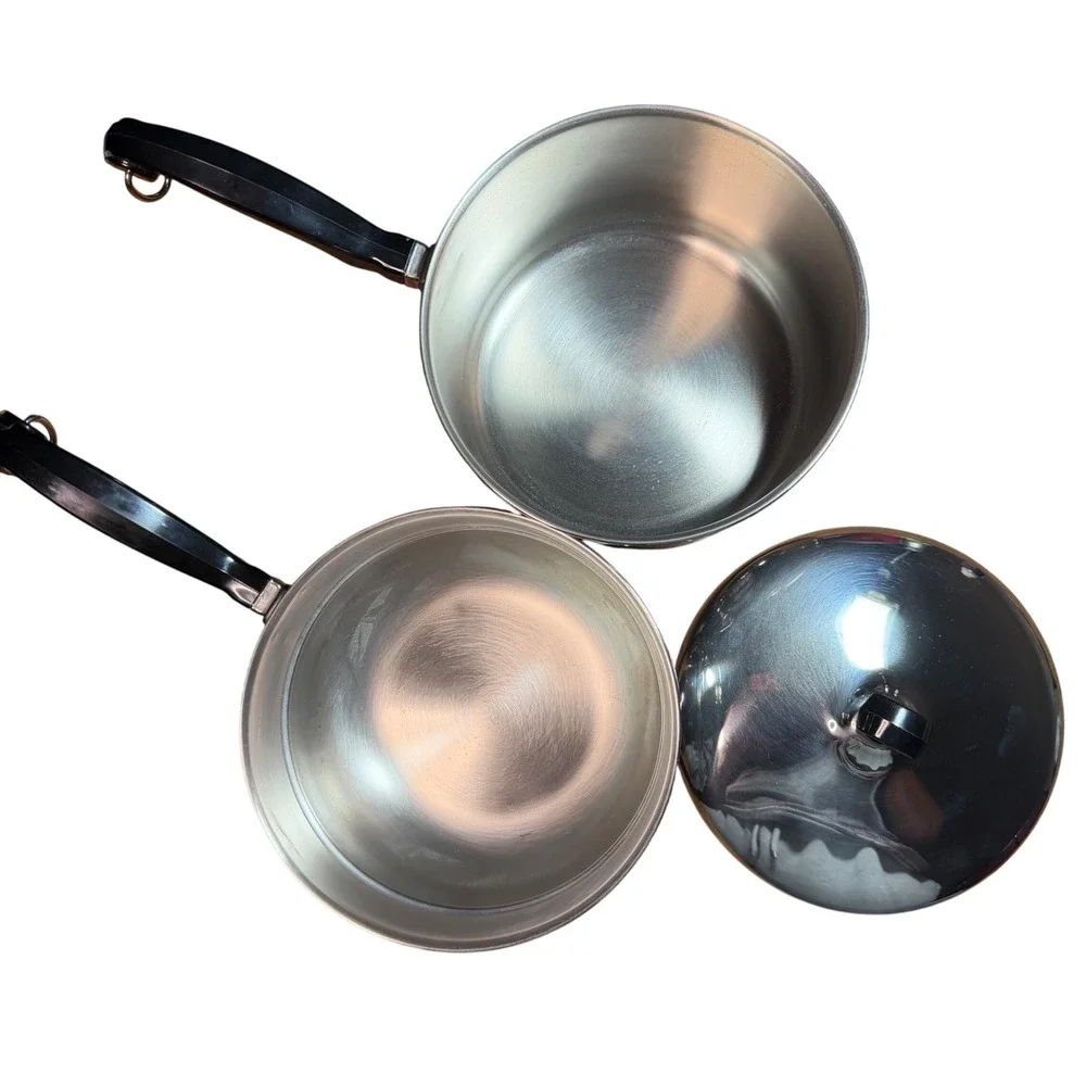 Farberware 2 QT Stainless Steel Covered Double Boiler Aluminum Clad Bottom NIB